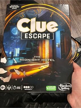 Hasbro Clue Escape The Midnight Hotel Board Game — Blue, Black, Gold